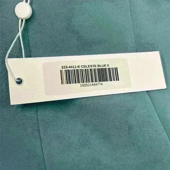 Jonathan Simkhai Chase Straight High-Rise Celeste Blue Pants Size Xtra-Small - Picture 7 of 11